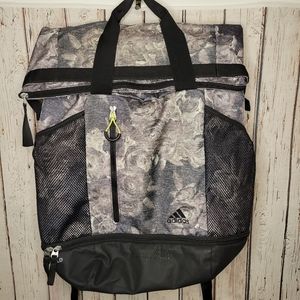 Adidas floral metallic tote Backpack